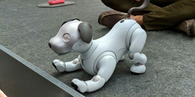 sony aibo câine robot pentru animale de companie