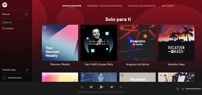 Totul este greșit Cu noul player web Spotify Spotify, playerul web homeescreen 670x316