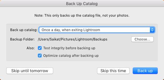 Catalogul Lightroom la ieșire