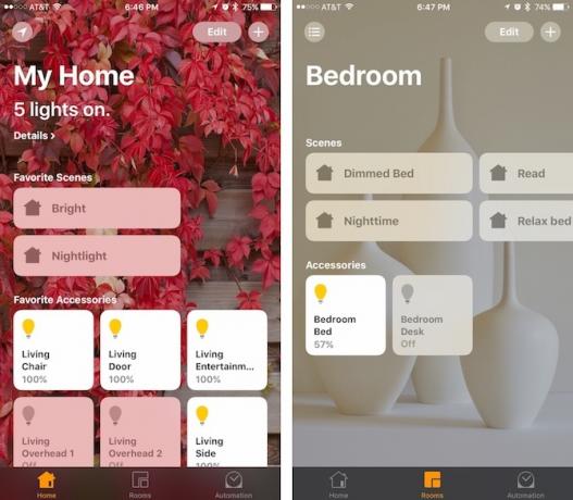 Aplicația iOS HomeKit