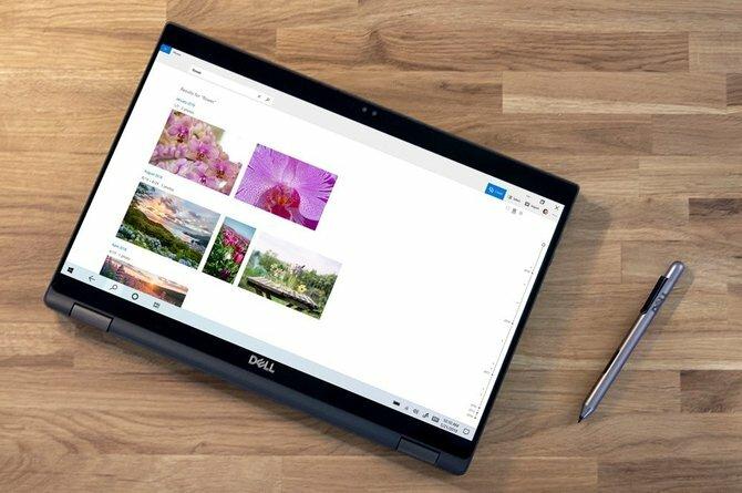 Windows 10 pe un laptop convertibil Dell