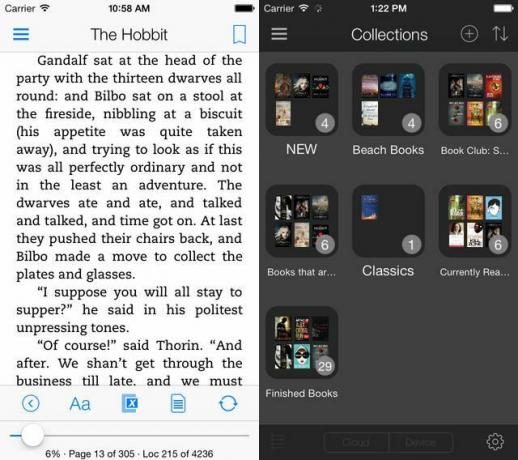 Kindle-pentru-iOS-flashcard-uri-în-cărți-căutare-pagină-subsol