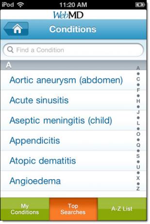 aplicația webmd ipad