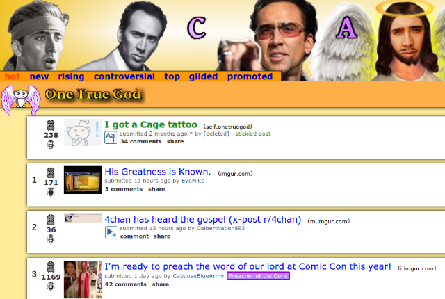 reddit one-adevărat-zeu