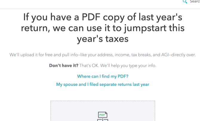 ghid turotax - Încărcați un PDF pentru a preopula câmpurile TurboTax