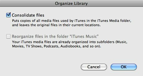 mutați biblioteca iTunes pe unitatea nouă