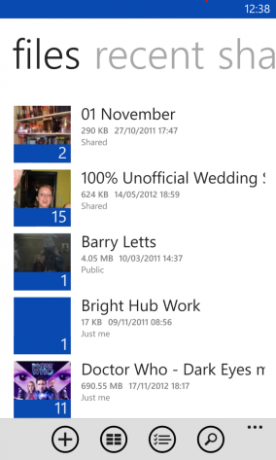 skydrive pentru Windows phone