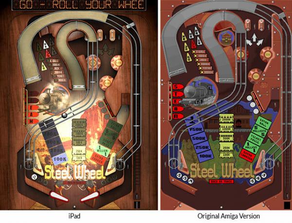 Relive Classic Amiga Pinball With Pinball Dreams & Fantasies pentru roata din oțel iOS