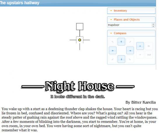 Jocuri bazate pe text - Night House