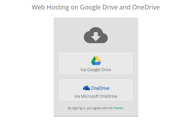 DriveToWeb cu Google Drive sau OneDrive