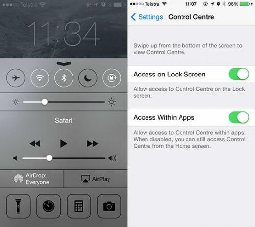 S-ar putea să doriți să schimbați aceste setări implicite iOS 7 Setări de control