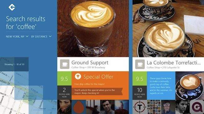 5 aplicații oficiale pentru Windows 8 și RT grozave pe care nu le-ați văzut încă Windows 8 Foursquare