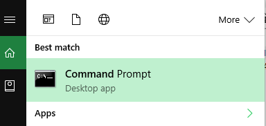 Windows prompt de comandă