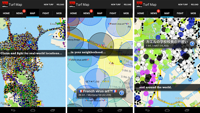10 jocuri distractive în aer liber pentru a juca folosind smartphone-uri compatibile cu GPS Android gps game turf war