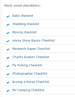 Checklist.com: Lista de verificare gratuită a bazei de date2