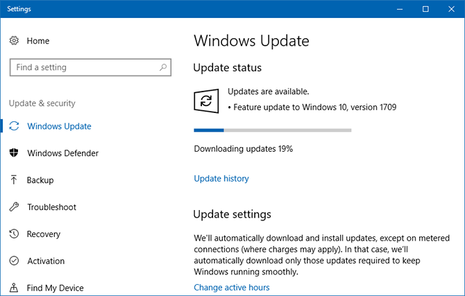 După instalarea Windows 10: 5 lucruri pe care trebuie să le faceți Windows 10 se actualizează în curs