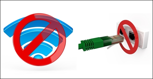 5 deconectați cablul Ethernet și X prin WiFi