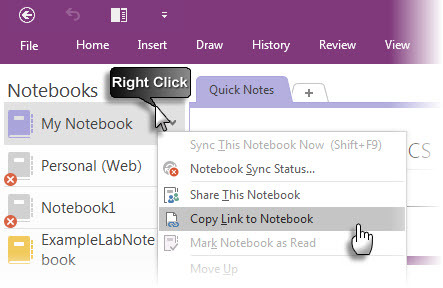 Microsoft OneNote - Creare comandă rapidă pentru desktop