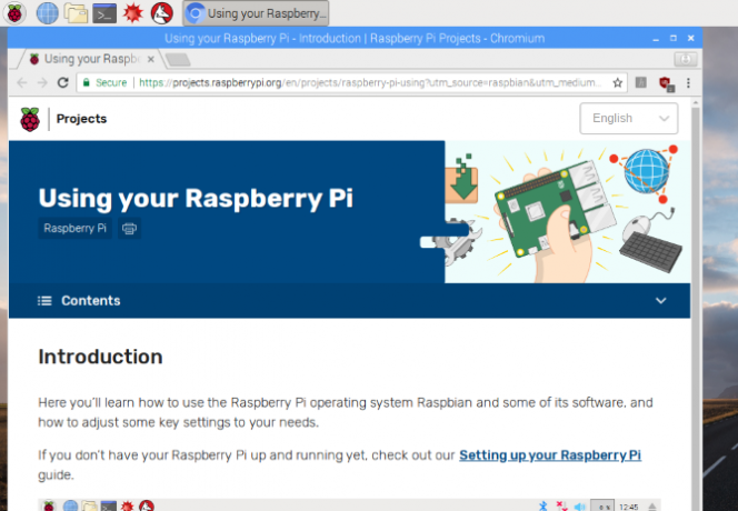 Raspbian include fișiere de ajutor pentru a vă începe cu Raspberry Pi