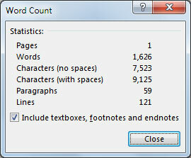 Cuvânt 2013 Word Count