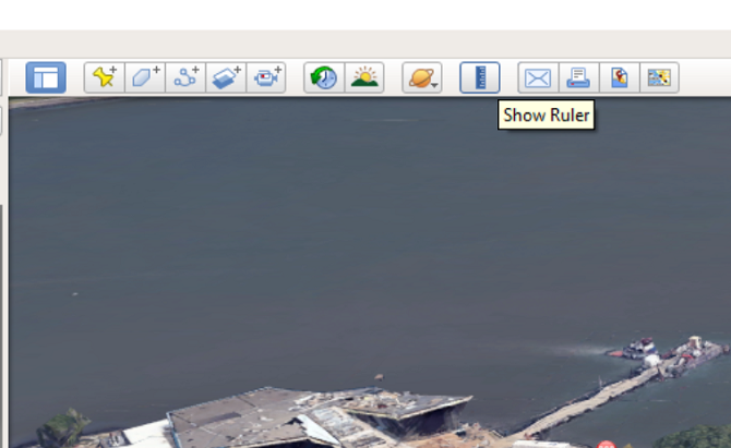 arată regla google earth pro