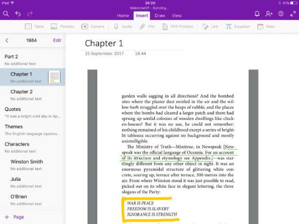 caiet onenote