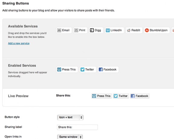 Blogger vs. WordPress.com: o comparație completă, partajare wordpress