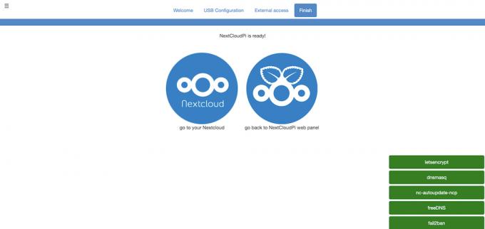 S-a finalizat accesul la expertul NextCloudPi