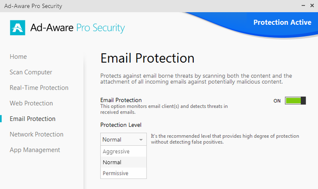 24 Ad-Aware Pro Security - Protecție prin e-mail