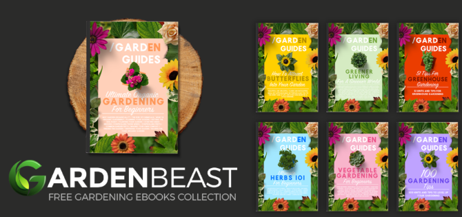 GardenBeast oferă șapte cărți electronice gratuite despre grădinărit, abordând diferite subiecte și împărtășind sfaturi și trucuri