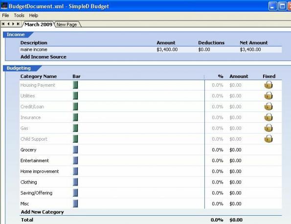 buget simplificat - software de buget gratuit