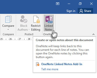 Microsoft OneNote - Note legate