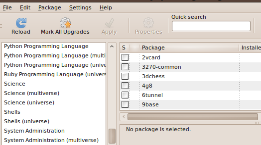 gestionarea pachetelor ubuntu