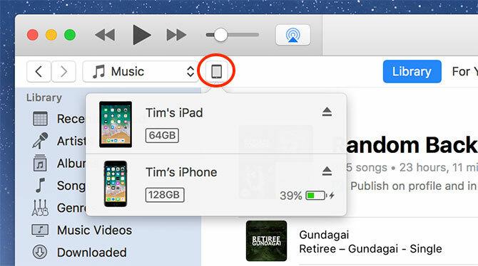 backup pentru iPhone - dispozitive iTunes