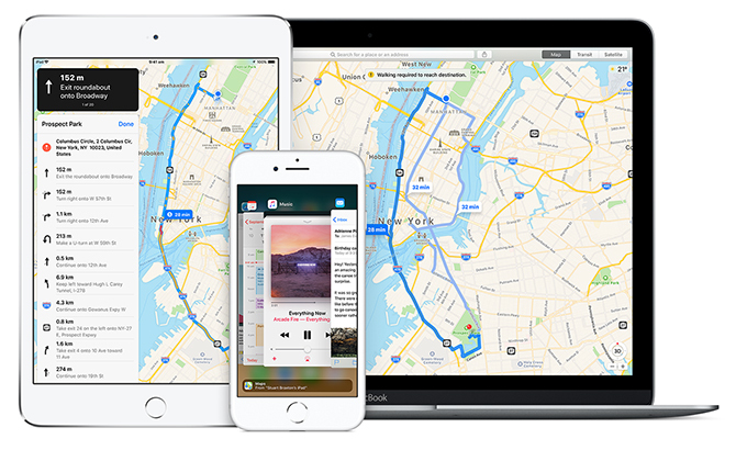 Dispozitive Apple Maps