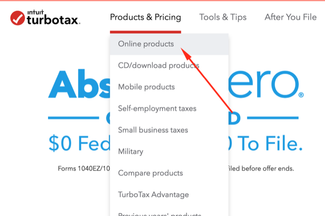 Ghid turotax - produse online