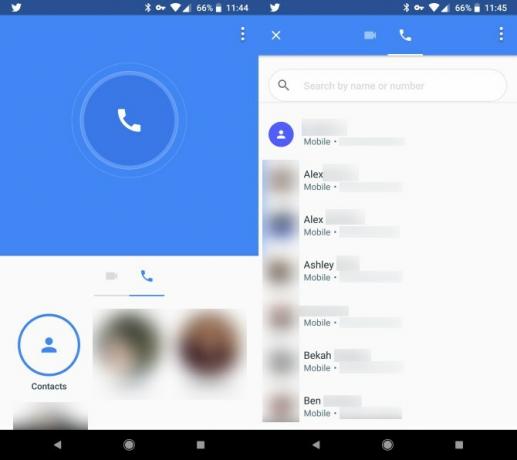 Contacte Google Duo