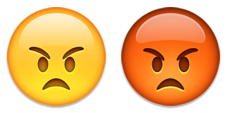 emoticon furios emoji roșu