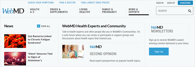 webmd experți în sănătate