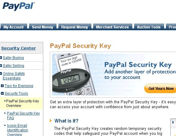 Cheie de securitate Paypal