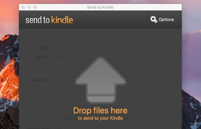 Amazon Trimite pe Kindle