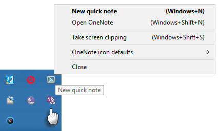 Note rapide în OneNote