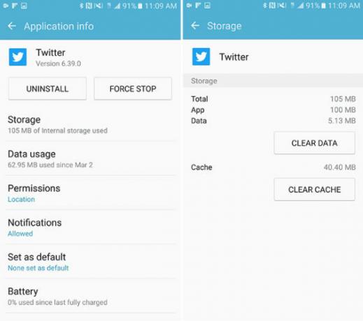 Cum să repari Twitter de la pierderea spațiului pe Android și iPhone TwitterAndroidCache 565x500