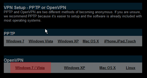 configurare vpn