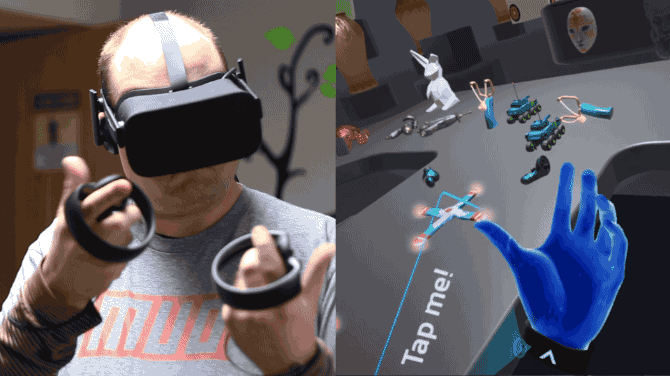 Controloare Oculus Touch VR Revizuirea gesturilor oculus touch gif