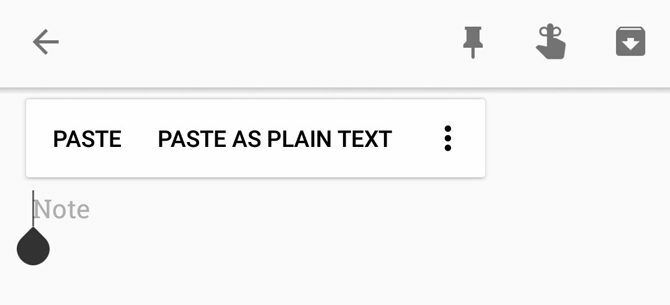 Inserați text pe Android