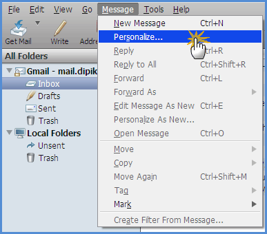 Cum să configurați Mozilla Thunderbird pentru a trimite mesaje de mesaje prin e-mailuri 3