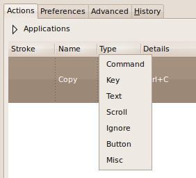 mouse-ul linux gesturi