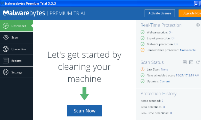 Software-ul Windows XP încă funcționează malwarebyte