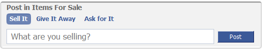vând lucruri pe facebook